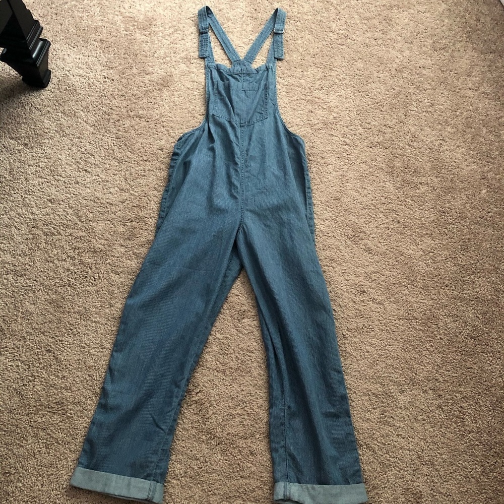 Aerie Chambray Overalls